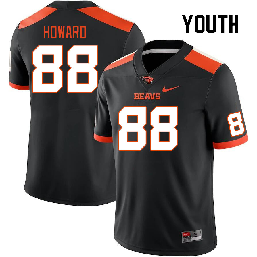 Youth #88 Kelze Howard Oregon State Beavers College Football Jerseys Stitched Sale-Black - Click Image to Close